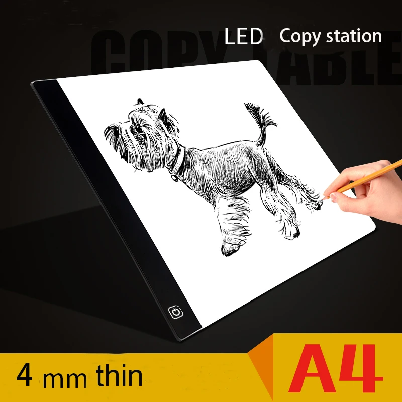 Portable Ultra-Thin A4 LED Light Copy Painting Drawing Board Stencil Touch Animation Copy Tracing Pad Light Box Tablet Gift Toy
Portable Ultra-Thin A4 LED Light Copy Painting Drawing Board Stencil Touch Animation Copy Tracing Pad Light Box Tablet Gift Toy