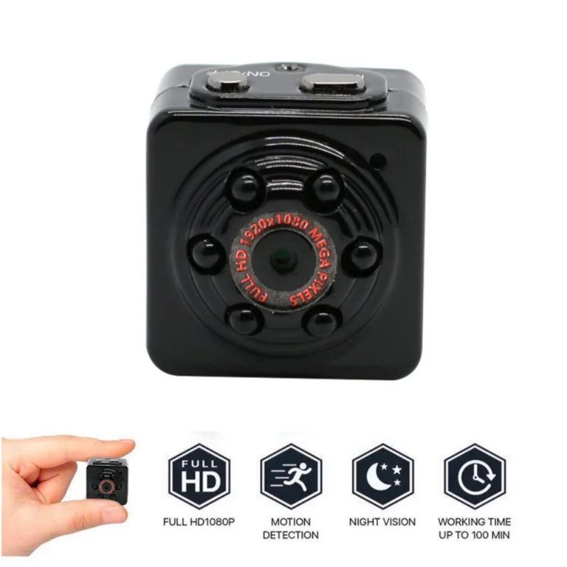Mini Car DV Camera Video Camera Infrared Night Vision Shooting HD Lens with 6 non-illuminated Infrared Light Built-in Battery
Mini Car DV Camera Video Camera Infrared Night Vision Shooting HD Lens with 6 non-illuminated Infrared Light Built-in Battery