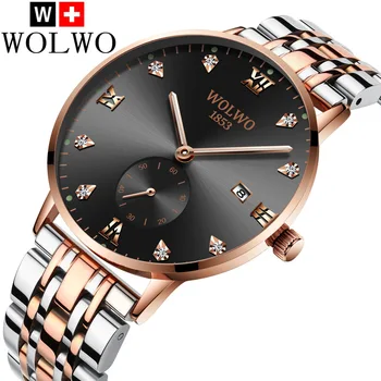 WOLWO Brand New Men's Watches Business Quartz Watch Men Luminous Waterproof 100M Outdoor Sports Steel Watch Relogio Masculino
WOLWO Brand New Men's Watches Business Quartz Watch Men Luminous Waterproof 100M Outdoor Sports Steel Watch Relogio Masculino