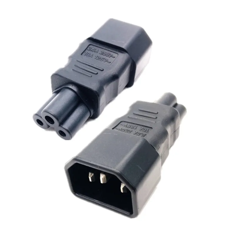 IEC320 C14 to C5 pdu UPS plug female Power adapter PLUG CONVERTER C6 to C13 Changer
IEC320 C14 to C5 pdu UPS plug female Power adapter PLUG CONVERTER C6 to C13 Changer