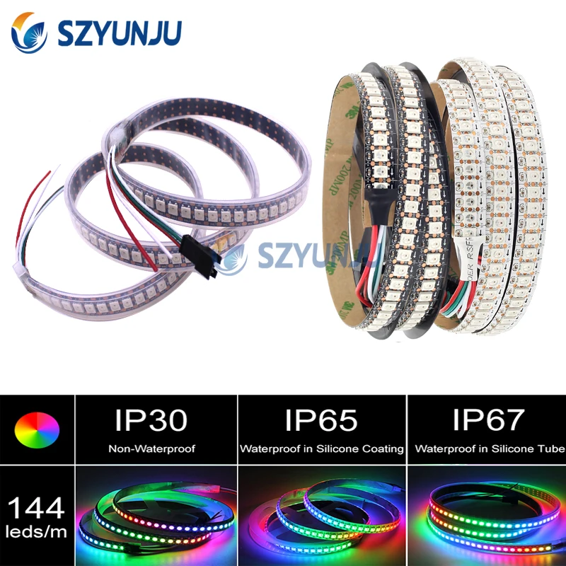WS2812 WS2812B 1 м 2 м DC5V 144 светодиодный s/M полноцветная светодиодная Пиксельная полоса со встроенным чипом 2812 5050 Dream Color RGB светодиодная Диодная лента лампа
WS2812 WS2812B 1 м 2 м DC5V 144 светодиодный s/M полноцветная светодиодная Пиксельная полоса со встроенным чипом 2812 5050 Dream Color RGB светодиодная Диодная лента лампа