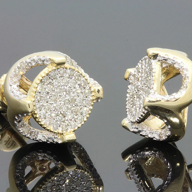 Hip Hop New Fashion Iced Out Bling Stud Earrings Gold Color Micro Pave CZ Round Circle Earring For Men & Women Jewelry Z3M084
Hip Hop New Fashion Iced Out Bling Stud Earrings Gold Color Micro Pave CZ Round Circle Earring For Men & Women Jewelry Z3M084