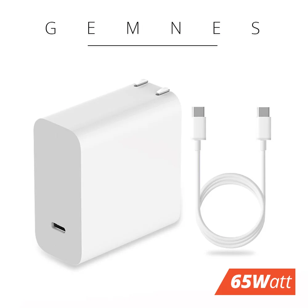 USB-C 65W Quick Charger Type C Power adapter for Mi Xiaomi laptop air 13.3 MacBookpro MIX 2S phone Fast Charging 20V 3.25A
USB-C 65W Quick Charger Type C Power adapter for Mi Xiaomi laptop air 13.3 MacBookpro MIX 2S phone Fast Charging 20V 3.25A