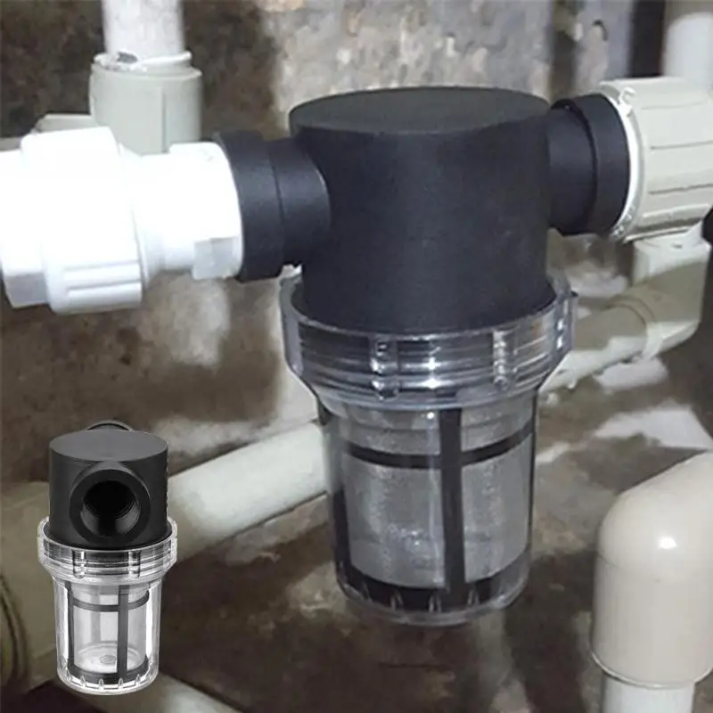 1pcs Garden Pond 1 Inch Inline Mesh Strainer Water Pump Filter