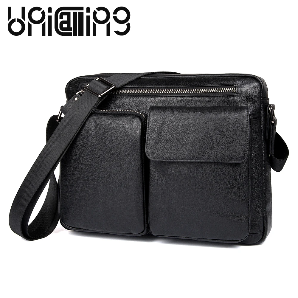 UniCalling New style cow leather Business men bag Fashion messenger bag men leather Zipper Retro men messenger bags
UniCalling New style cow leather Business men bag Fashion messenger bag men leather Zipper Retro men messenger bags