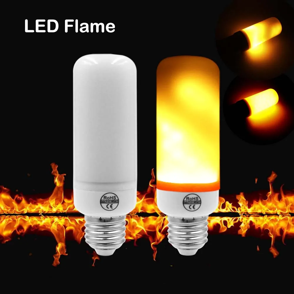 LED Flame Lamp 3W 5W 7W Lighting Flame Bulb SMD2835 LED Light Effect Bulbs AC85V~265V E27 E26 E14 Room House Flickering Lamps
LED Flame Lamp 3W 5W 7W Lighting Flame Bulb SMD2835 LED Light Effect Bulbs AC85V~265V E27 E26 E14 Room House Flickering Lamps