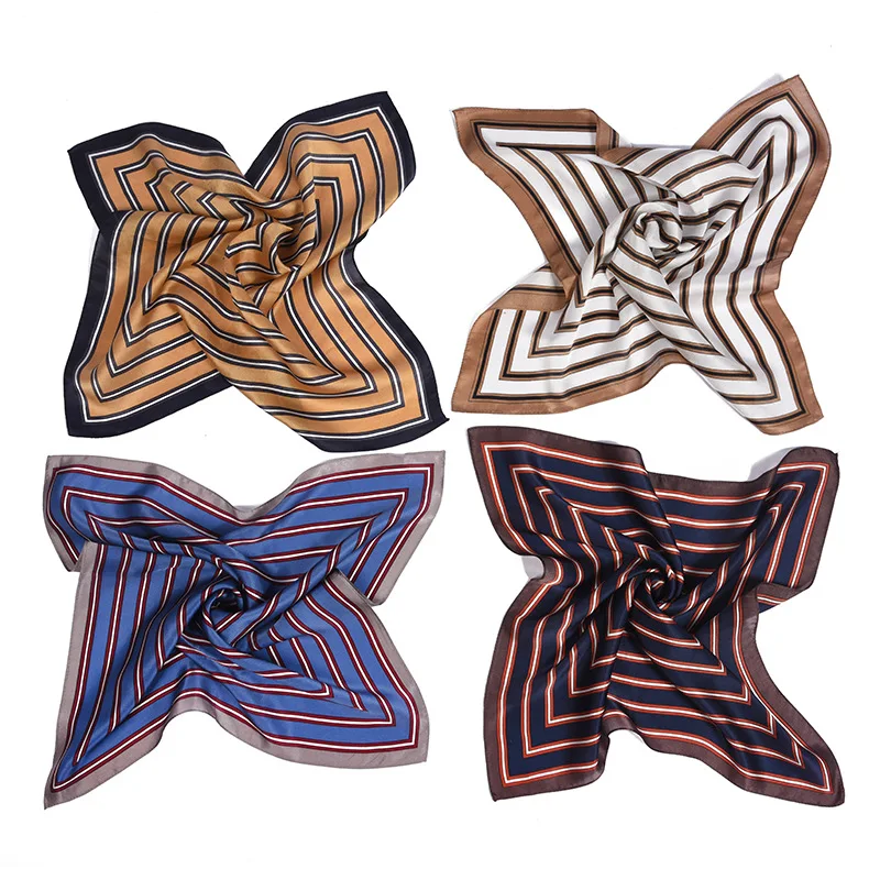 Women's small soft hair tie decorative multi-function headscarf multicolor striped print square scarf collar elegant square
Women's small soft hair tie decorative multi-function headscarf multicolor striped print square scarf collar elegant square