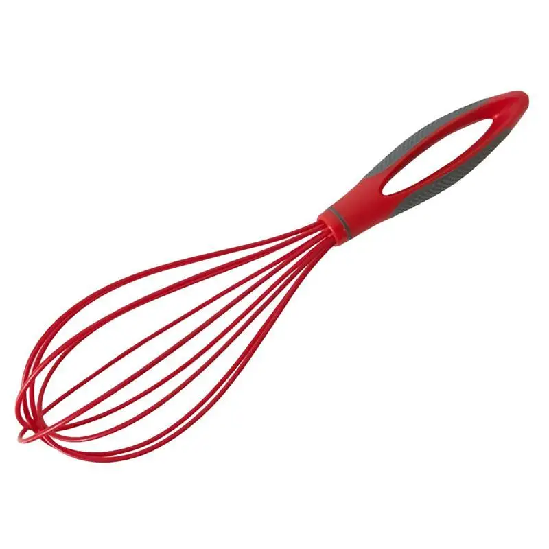 

10 Inches Hand Egg Mixer Silicone Balloon Whisk Milk Cream Frother Kitchen Utensils for Blending Stirring