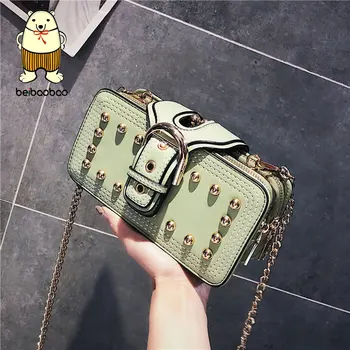 Beibaobao Ladies 2018 New Century Women's Leisure Chain Magnetic Buckle Rivets PU Leather Small Square Bag A9811/R
Beibaobao Ladies 2018 New Century Women's Leisure Chain Magnetic Buckle Rivets PU Leather Small Square Bag A9811/R