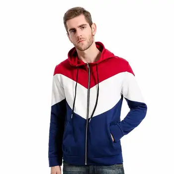 Spring And Autumn Models Men Autumn Patchwork Slim Sweatshirts Hooded Zipper Tops Blouse Outwea High Quality Roupas Masculina
Spring And Autumn Models Men Autumn Patchwork Slim Sweatshirts Hooded Zipper Tops Blouse Outwea High Quality Roupas Masculina