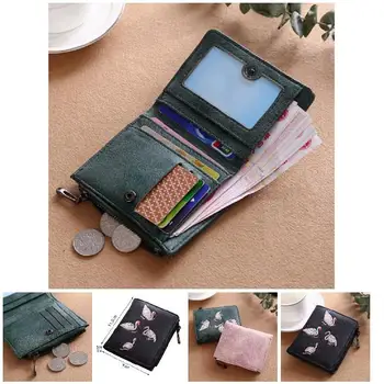 Hot Selling Women Short Wallet PU Leather Cards Holder Swan Embroidery Coin Pocket Zipper Casual Purse -B5
Hot Selling Women Short Wallet PU Leather Cards Holder Swan Embroidery Coin Pocket Zipper Casual Purse -B5