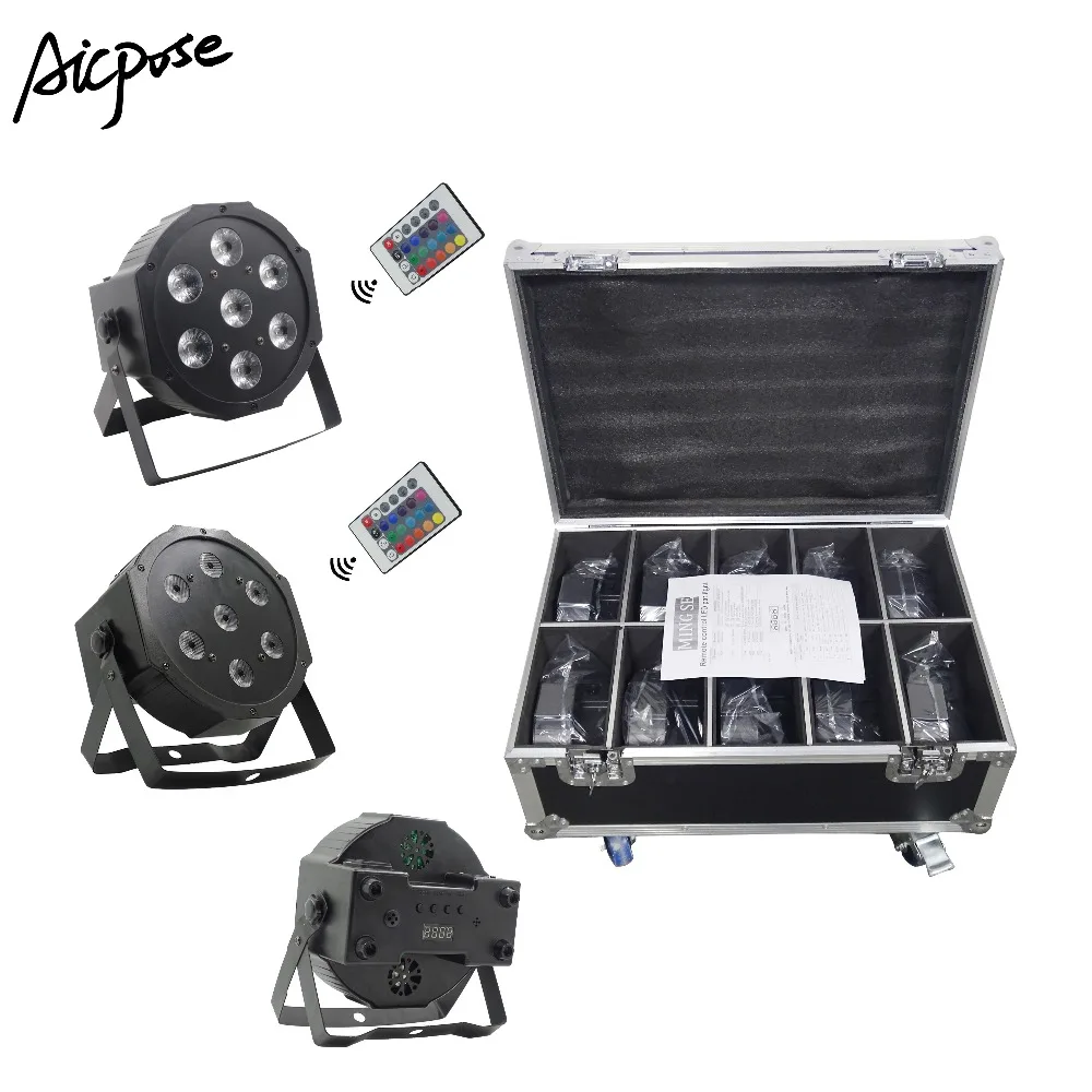 10pcs 7x12W led Par lights with Remote control RGBW 4in1 flat par led with Flight Case dmx512 disco lights professional stage
10pcs 7x12W led Par lights with Remote control RGBW 4in1 flat par led with Flight Case dmx512 disco lights professional stage