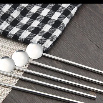Stainless Steel Drinking Straw Spoon Tea Juice Stirring Spoon for Party Bar Kitchen
Stainless Steel Drinking Straw Spoon Tea Juice Stirring Spoon for Party Bar Kitchen