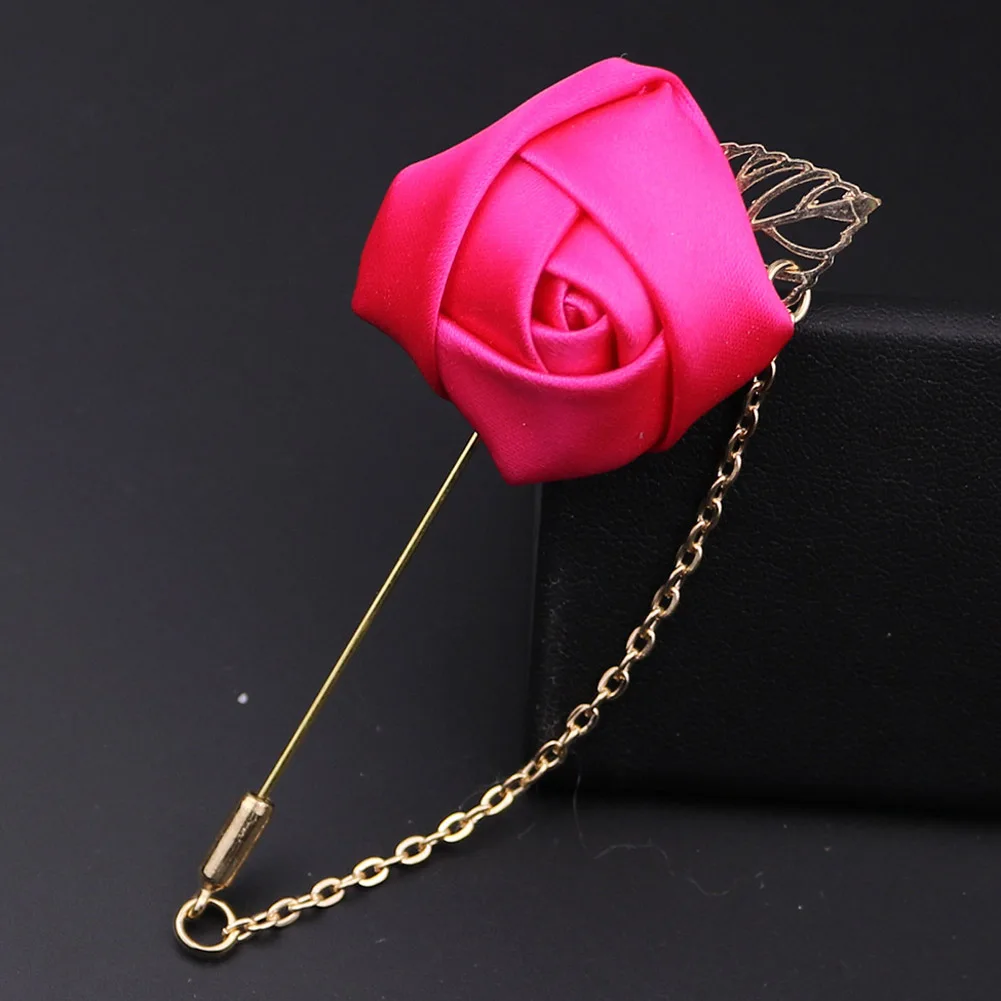 Men's Suits Gold Leaves Roses Brooches Corsage Colla Flowers Long Needle With Chain Handmade Lapel Pin Brooch
Men's Suits Gold Leaves Roses Brooches Corsage Colla Flowers Long Needle With Chain Handmade Lapel Pin Brooch