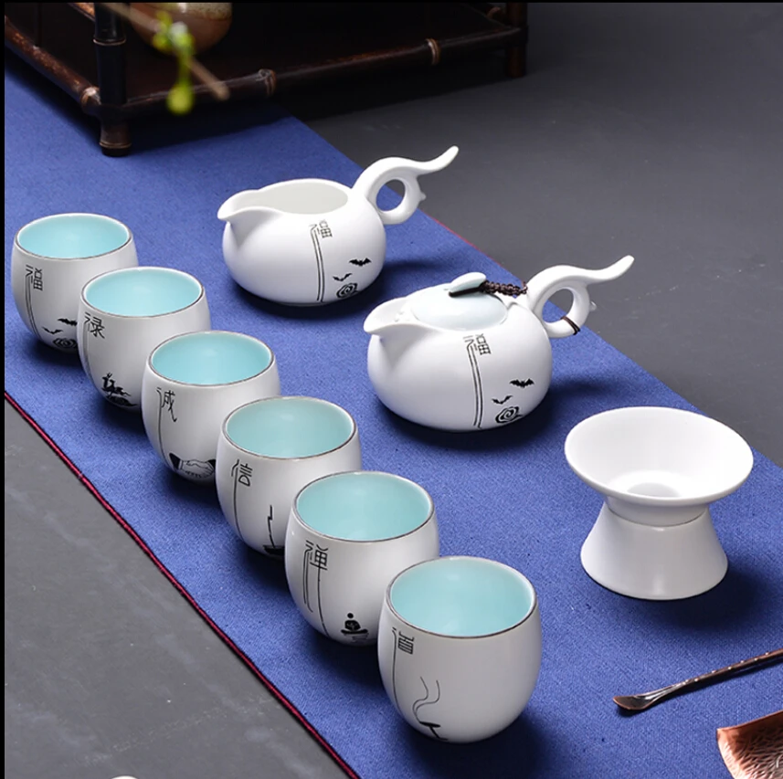 Ding Chi Kung Fu Tea set Office Household Package Teapot Simple Creative Combination Ceramic Cup
Ding Chi Kung Fu Tea set Office Household Package Teapot Simple Creative Combination Ceramic Cup