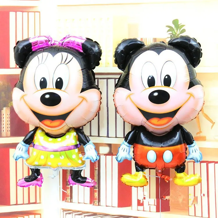 1set Large standing Mickey Mouse party foil balloons kids Birthday balloon festival decoration holiday supplies | Игрушки и хобби