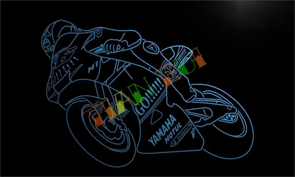 LD449- Yamaha MotuL светодиодная неоновая световая вывеска для домашнего декора | Дом и