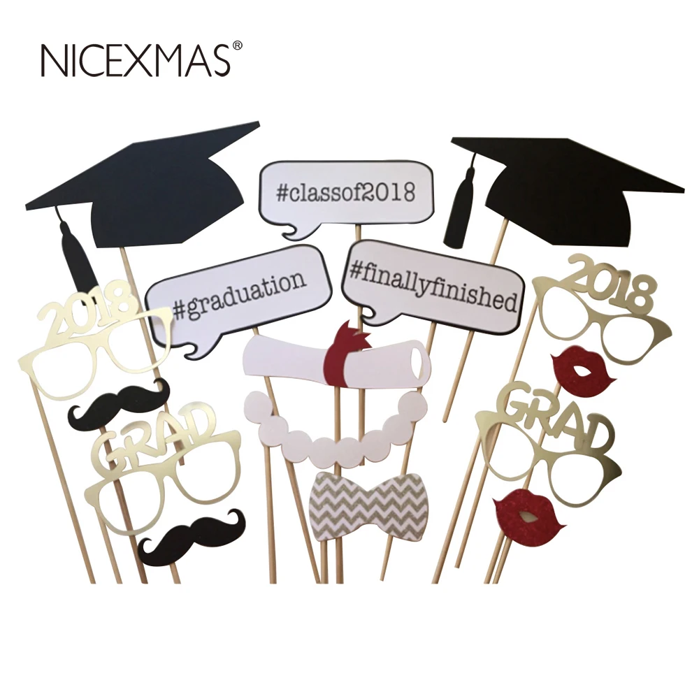 NICEXMAS 17pcs Graduation Party Photo Booth Props 2018 Graduation Party Decorations Attached to the Stick Graduation Favors
NICEXMAS 17pcs Graduation Party Photo Booth Props 2018 Graduation Party Decorations Attached to the Stick Graduation Favors
