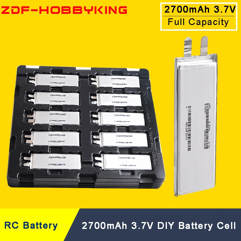 ZDF 3 7 V 2700mah 15C Lipo батарея для DIY 2S 3S 4S 6S RC самолет гелиоптер Самолет Квадрокоптер