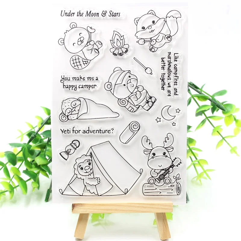 YPP CRAFT Happy Camper Transparent Clear Silicone Stamps for DIY Scrapbooking/Card Making/Kids Crafts Decoration Supplies 251
YPP CRAFT Happy Camper Transparent Clear Silicone Stamps for DIY Scrapbooking/Card Making/Kids Crafts Decoration Supplies 251