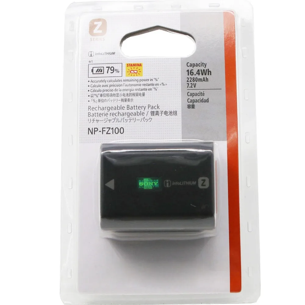 NP-FZ100 NP FZ100 Camera Battery for Sony A9/ A7R III/ A7 III/ILCE-9 ILCE9 ILCE-7RM3 ILCE-7M3 NPF100 retail box sealed package
NP-FZ100 NP FZ100 Camera Battery for Sony A9/ A7R III/ A7 III/ILCE-9 ILCE9 ILCE-7RM3 ILCE-7M3 NPF100 retail box sealed package