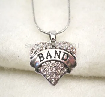Best selling 50pcs a lot rhodium plated BAND crystal heart pendant necklace(A1119)
Best selling 50pcs a lot rhodium plated BAND crystal heart pendant necklace(A1119)