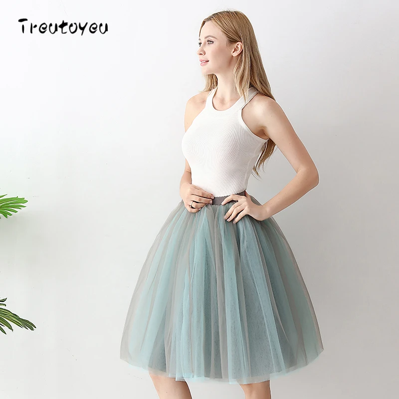 6 Layers Fashion Tutu Tulle Skirt Knee Length Pleated Skirts Womens Wedding skirt Lolita Petticoat Saia Faldas Jupe
6 Layers Fashion Tutu Tulle Skirt Knee Length Pleated Skirts Womens Wedding skirt Lolita Petticoat Saia Faldas Jupe