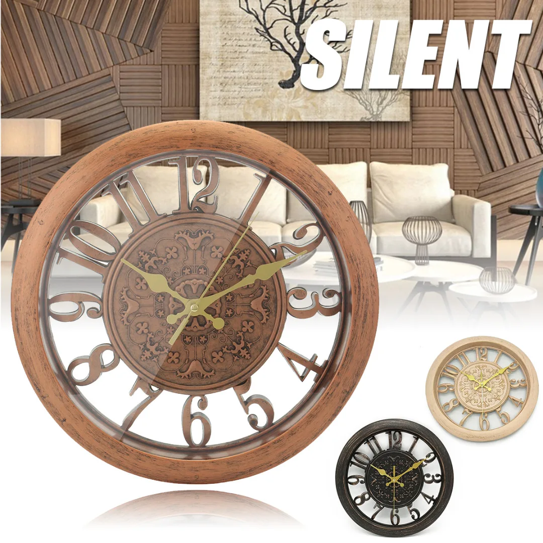 PVC Vintage Silent Quartz Rustic Decorative Wall Clock Retro Style Number Shabby Chic Steampunk Wall Decor Watch
PVC Vintage Silent Quartz Rustic Decorative Wall Clock Retro Style Number Shabby Chic Steampunk Wall Decor Watch