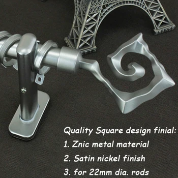 Eco-friendly plated process square art design quality metal finial for 22mm(7/8-IN)diameter rods/poles mixed wholesale available
Eco-friendly plated process square art design quality metal finial for 22mm(7/8-IN)diameter rods/poles mixed wholesale available