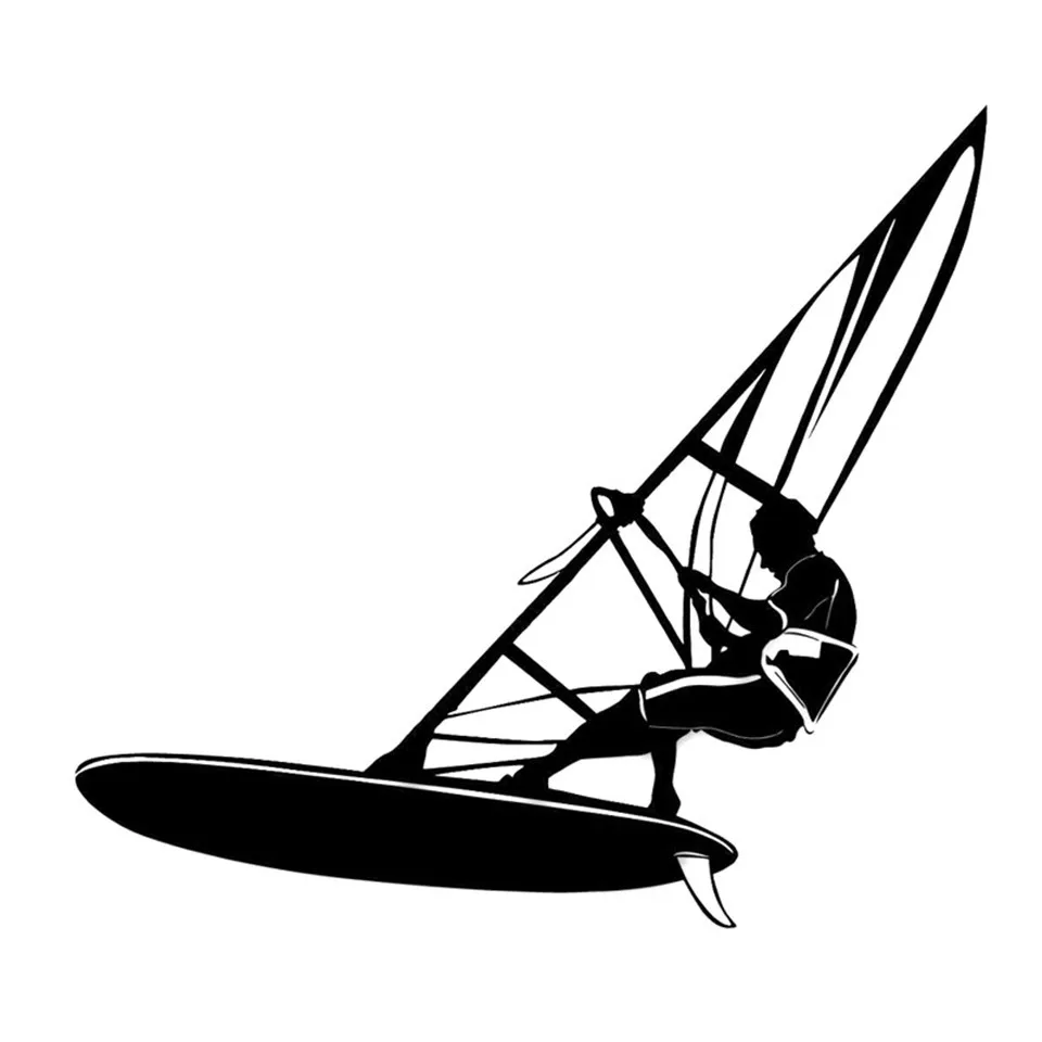 Cunymagos Windsurfing Water Extreme Sports Car Styling Stickers Fashion Creative Car Body Door Window Wall Decal Stickers 17.5cm15 (3)