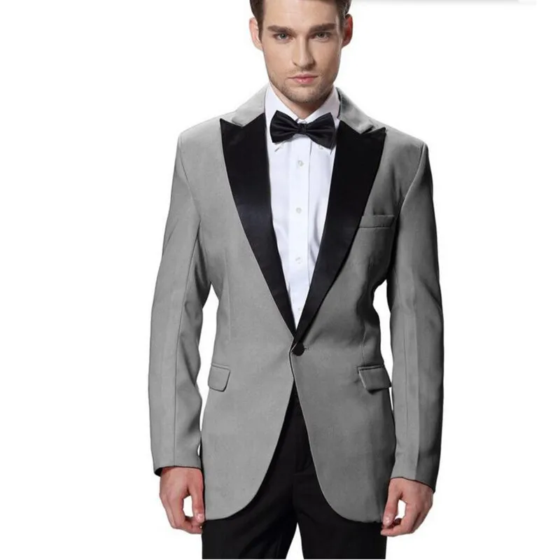Fashion new men's suit gray lapel single-breasted men's business office suite and groomsmen dress (jacket + pants) custom made
Fashion new men's suit gray lapel single-breasted men's business office suite and groomsmen dress (jacket + pants) custom made