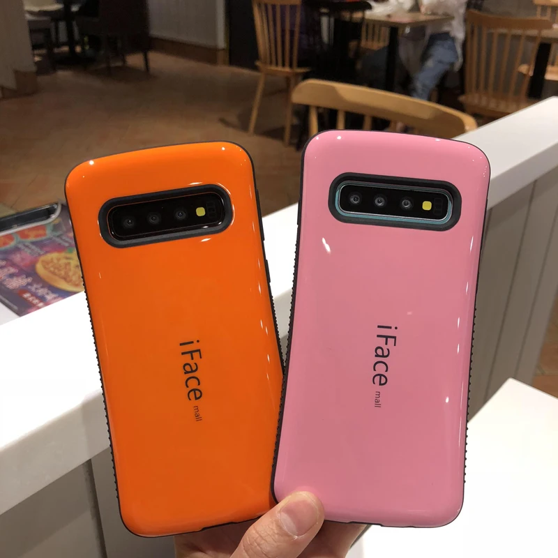 Оригинальный iFace mall для Samsung Galaxy S10 Plus чехол амортизирующий бампер PC + TPU задняя