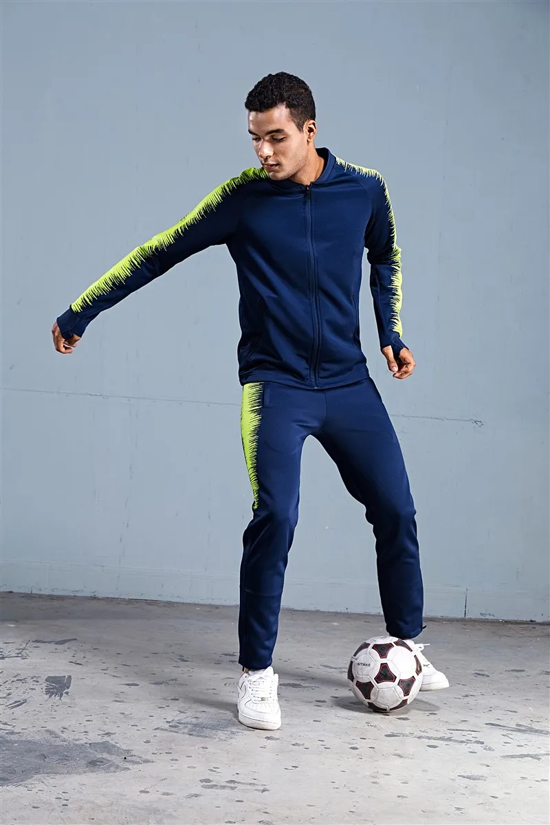 HOWE AO coat Adult Men Soccer Jerseys Set Jogging clothing jacket pants sports suit wear Running football Training Tracksuit HOWE AO coat Adult Men Soccer Jerseys Set Jogging clothing jacket pants sports suit wear Running football Training Tracksuit