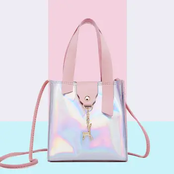 New holographic laser women's shoulder bag PU leather fashion messenger bag deer pendant handbag
New holographic laser women's shoulder bag PU leather fashion messenger bag deer pendant handbag