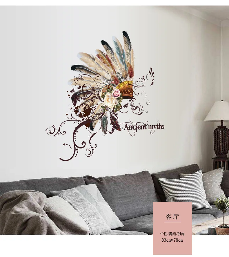 SK7078 New Creative Living Room Sofa Desk Background Decoration Removable Wall Stickers Feature National Chief Cap Home Decorati
SK7078 New Creative Living Room Sofa Desk Background Decoration Removable Wall Stickers Feature National Chief Cap Home Decorati