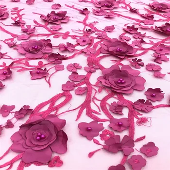3D African Flower Embroidered Tulle Lace, Pearls African Lace Fabric 2018 High Quality Lace for wedding dress RF3-69
3D African Flower Embroidered Tulle Lace, Pearls African Lace Fabric 2018 High Quality Lace for wedding dress RF3-69