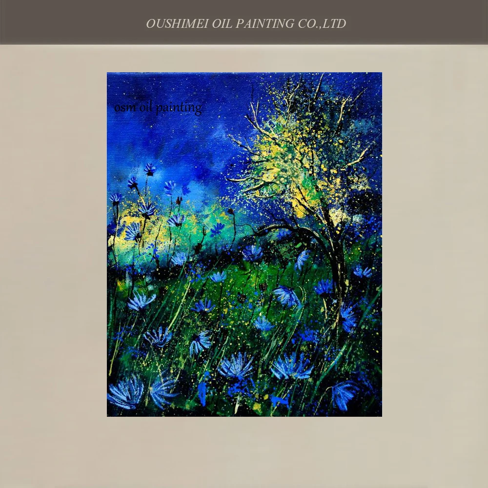 Top Selling Artist Hand-painted High Quality Abstract Landscape Oil Painting on Canvas Beautiful Blue Flower Oil Painting
Top Selling Artist Hand-painted High Quality Abstract Landscape Oil Painting on Canvas Beautiful Blue Flower Oil Painting
