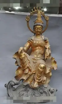Free shipping S03319 23"chinese buddhism bronze gilt ruyi kwan-yin GuanYin Bodhisattva buddha statue
Free shipping S03319 23"chinese buddhism bronze gilt ruyi kwan-yin GuanYin Bodhisattva buddha statue