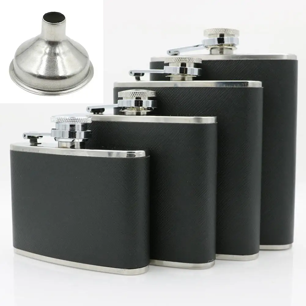 NEW Portable 4/5/6/8oz Stainless Steel Vodka Whiskey Alcohol Hip Flask Cap Funnel
NEW Portable 4/5/6/8oz Stainless Steel Vodka Whiskey Alcohol Hip Flask Cap Funnel