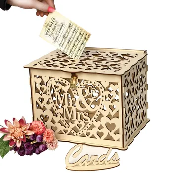 PATIMATE DIY Wooden Wedding Card Box With Lock Rustic Wedding Decoration Mr Mrs Wedding Favor Gifts Anniversary Party Supplies
PATIMATE DIY Wooden Wedding Card Box With Lock Rustic Wedding Decoration Mr Mrs Wedding Favor Gifts Anniversary Party Supplies