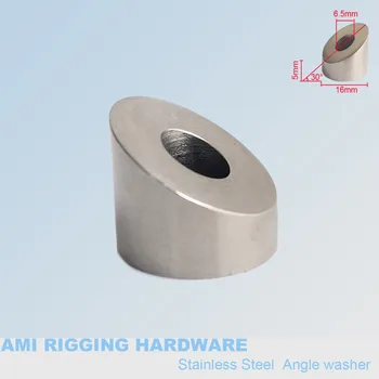30 degree beveled washer angled washer 6.5mm hole stainless steel 316 marine hardware
30 degree beveled washer angled washer 6.5mm hole stainless steel 316 marine hardware