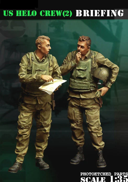 Unpainted Kit 1/35 Vietnam War S Helo Crew Briefing figure Historical Uncolor Figure Resin Kit model
Unpainted Kit 1/35 Vietnam War S Helo Crew Briefing figure Historical Uncolor Figure Resin Kit model