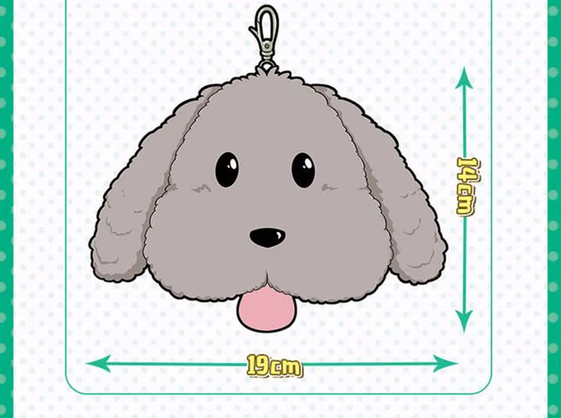 Cute Yuri on ice Victor Puppy Poodle Dog Plush Toy Makkachin Pet Dog Paper Box Keychain Pendant Cosplay Decoration Toy Kids Gift (3)