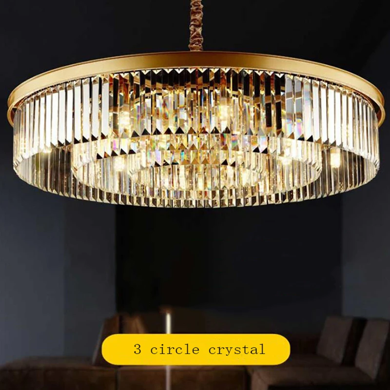Crystal chandelier living room round lamp European creative personality bedroom restaurant hall simple atmospheric postmodern
Crystal chandelier living room round lamp European creative personality bedroom restaurant hall simple atmospheric postmodern