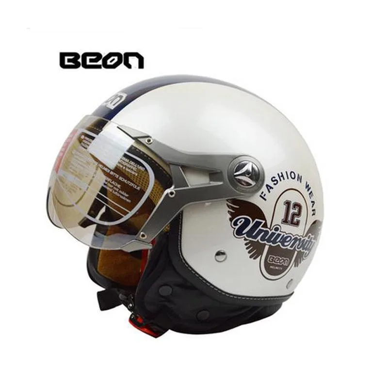 Image Hot sale 2014 new  Motorcycle Helmet  half face  helmet for motorcycles BEON  Vintage women and men helmet  100 2