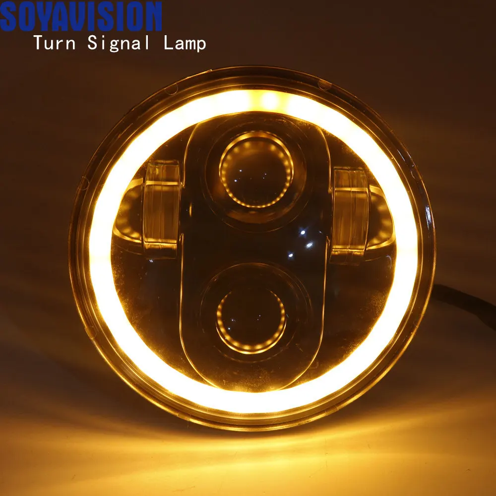 Motorcycle Accessories 5.75 LED Headlight 5 3/4 Inch White Amber Halo For Harley Sportster Iron 883 1200 Dyna Street Bob Honda
Motorcycle Accessories 5.75 LED Headlight 5 3/4 Inch White Amber Halo For Harley Sportster Iron 883 1200 Dyna Street Bob Honda
