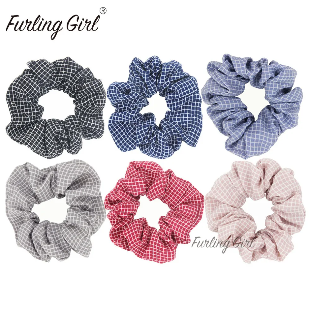 Furling Girl 1PC Plaid Chiffon Fabric Hair Scrunchies Ponytail Holder Hair ties Gum Elastic Hair Bands for Women
Furling Girl 1PC Plaid Chiffon Fabric Hair Scrunchies Ponytail Holder Hair ties Gum Elastic Hair Bands for Women