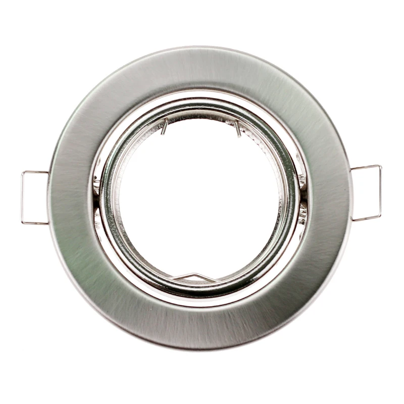 Round Nickel Recessed LED Ceiling Light Adjustable Frame MR16 GU10 Bulb Fixture Downlight Holder
Round Nickel Recessed LED Ceiling Light Adjustable Frame MR16 GU10 Bulb Fixture Downlight Holder
