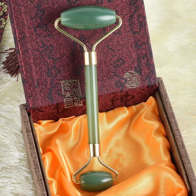 New arrival Natural green Aventurine Practical Jade Face Anti Wrinkle Body Head Portable Beauty roller
New arrival Natural green Aventurine Practical Jade Face Anti Wrinkle Body Head Portable Beauty roller