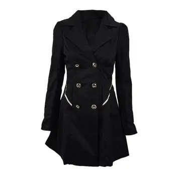 Women's Coats For Spring Autumn Slim Long Sleeve Solid Color Double-breasted Dresses Casual Wind Coats
Women's Coats For Spring Autumn Slim Long Sleeve Solid Color Double-breasted Dresses Casual Wind Coats